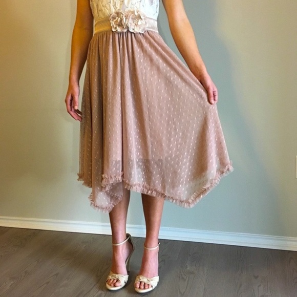 NWT Anthropologie Floral Lace Dress Tulle … - Picture 4 of 7